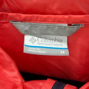 Columbia Rockwell Falls Lightweight Hooded Windbreaker Jacket Coral Gray Size‎ M thumbnail 3