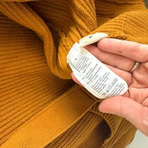 Madewell Madison Rib Side Tie Cardigan In Golden Harvest Camel‎ Tan Brown M thumbnail 8