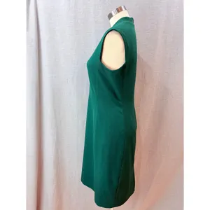 MM.LaFleur Etsuko Dress Hunter Green Sleeveless V-Neck Sheath Pockets Size 10‎ thumbnail 8