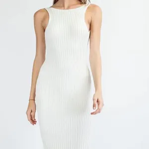 Edit By Nine Open Back Knit Dress White thumbnail 7