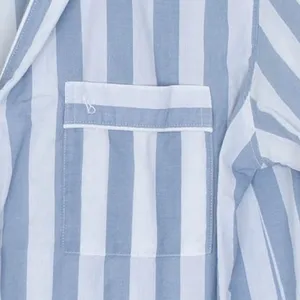 Victoria's Secret Womens Striped Button Pajama Top Size S Blue Lounge Sleepwear‎ thumbnail 3