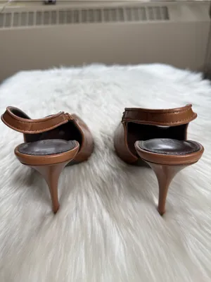 Steve Madden Brown Croc Embossed Andromeda Slingback Pumps thumbnail 4