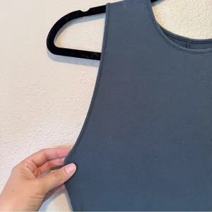 Quince Tencel Carbon Grey Jersey Maxi Dress Womens M NWOT Casual Basic Closet thumbnail 4