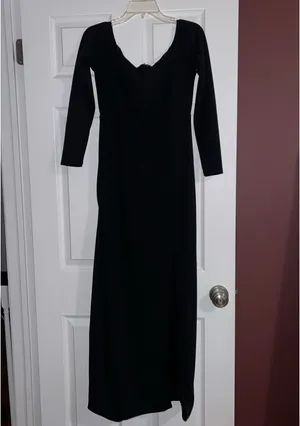 Lulus Black Dress Maxi thumbnail 4
