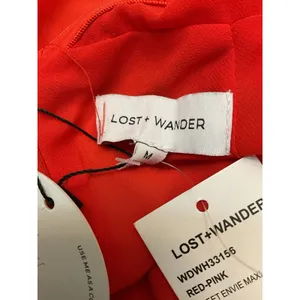 Lost + Wander Sweet Envie Midi Slip Dress Size M Satin Ruffled NWT Square Neck‎ thumbnail 9