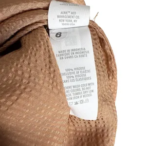 Aerie Ruched Uptown Mini Skirt Size Large Boho Pebble Brown Satin Festival Party thumbnail 7