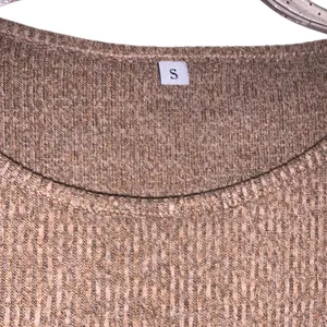 Woman’s Small Brown Ribbed Knit Crop Top and Wide-Leg Pants Set thumbnail 7