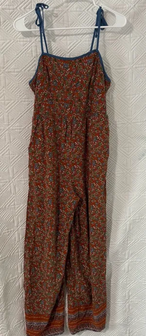 Live To Be Spoiled Floral Print Wide Leg Jumpsuit fits like size 8 thumbnail 1