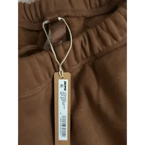 Skims Cotton Fleece Classic Straight Leg Pant in Bison Size 2X New thumbnail 2