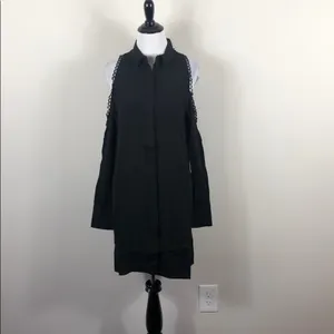Elliatt Clarity Dress Cold Shoulder Button Up thumbnail 2