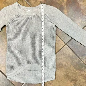 Aeropostale Gray Knit Long Sleeve Sweater XS thumbnail 7