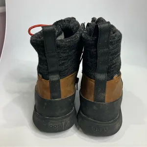 Bogs freedom lace up‎ boots insulated brown leather black womens size 6.5 thumbnail 5