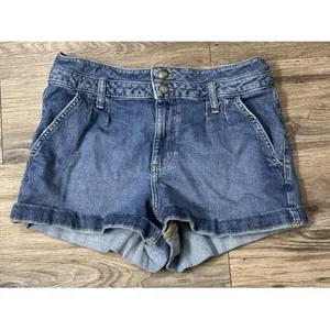 Lee‎ Double Button Denim Shorts Y2K Style Carefree Playful Summer Americana Sz 8 thumbnail 2