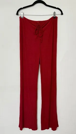 Skims Soft Lounge Ruched Pants In Brick thumbnail 5