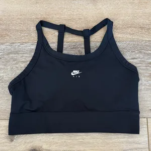 Nike Air Swoosh Bra Black Strappy Sports Bra Size Large thumbnail 3