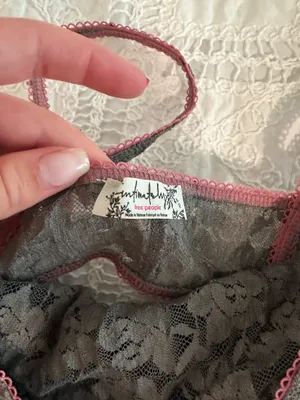 Free People All Day Lace Cami in After Dark thumbnail 5
