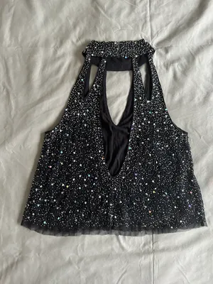 Anthropologie Sequin High Neck Tank Top thumbnail 3