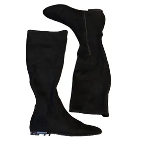 NWT Jessica Simpson Gilia Black Microsuede Knee High Flat Riding Boots Size 7 thumbnail 5