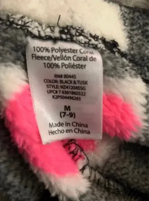 Fuzzy Pajama Pants Black thumbnail 2