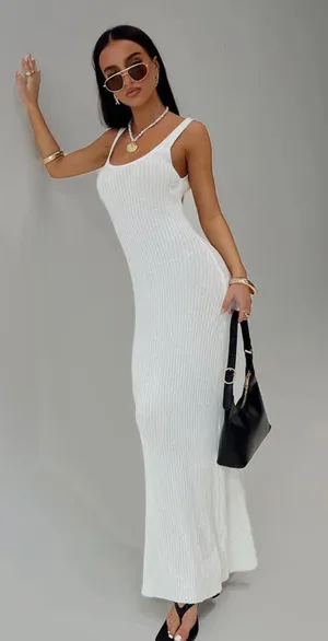 Princess Polly White Maxi Dress thumbnail 1