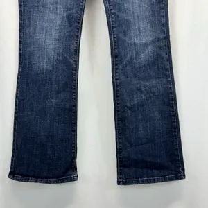 American Eagle Original Boot Jeans Women's  8 Short Bootcut Dark Wash Fade Boho thumbnail 3