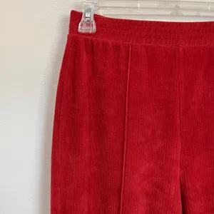 Aerie Groove ON Velour High Waisted Flare Pant Pull ON‎ Ribbed Red Size S thumbnail 5