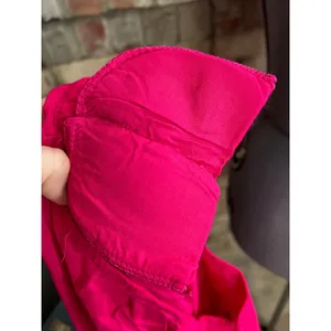 Blouse short sleeve hot pink shoulder pads thumbnail 5