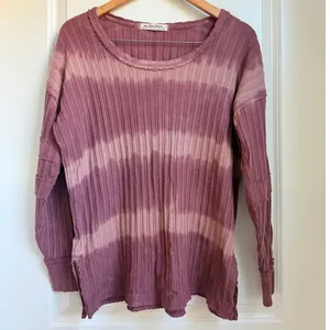 We The Free Free People Sunset Tee in‎ Chocolate Merlot Size XS Lagen Look Boho thumbnail 4