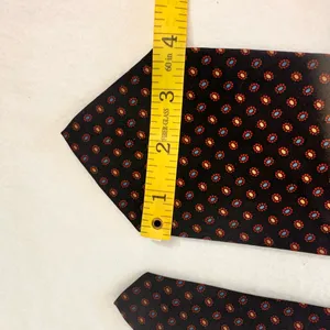Vintage Brooks Brothers Makers England Men's Tie Silk Brown Geometric Necktie thumbnail 9