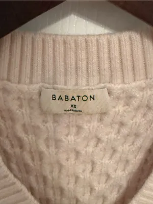 Aritzia Babaton Emporia Cropped Cable Knit Wool Sweater Vest thumbnail 4