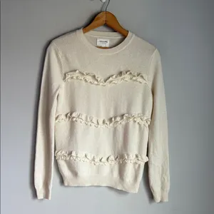 Sézane Andreas Jumper in ecru wool and cashmere XS thumbnail 2