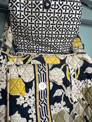 Vera Bradley Y2K Floral Quilted Tote Purse Cotton Bag boho cottagecore Retro thumbnail 2