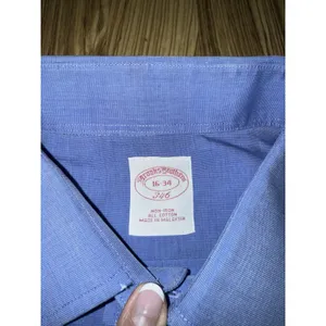 Brooks Brothers Men's Button Down Shirt 16 - 34 Blue Dress‎ Formal thumbnail 3