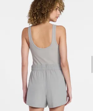 Mixed media active romper  thumbnail 2