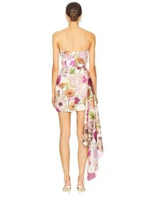 Katie May Chasing Dawn Gown in Pink Daisy Large Womens Mini Strapless thumbnail 3
