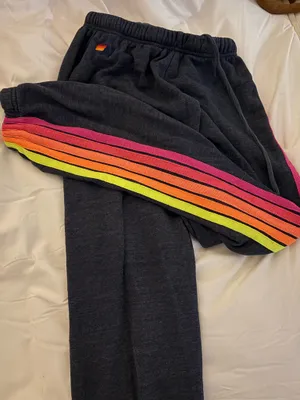 Aviator Nation Sweatpants 5 Stripe Navy thumbnail 1