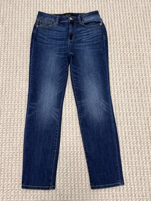 Judy Blue Dark Wash Straight Leg Jeans size 11/30 mid rise thumbnail 3