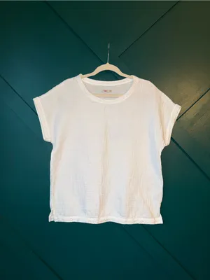 Faherty Dream Organic Cotton Gauze Dolman Tee Size M thumbnail 2