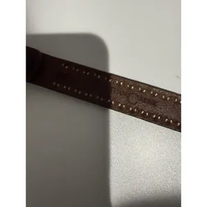 Western Studded Belt San Juan Creek Brown Leather Silver Stamped‎ 35" Sz 30 thumbnail 7
