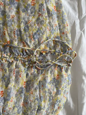 Ruby and Jenna strapless floral keyhole dress thumbnail 3