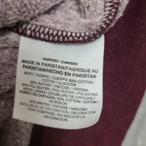 Womens Nike Pull Over Hoodie Size XS Thick Maroon G9‎ thumbnail 2