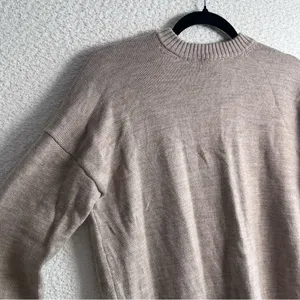 Sezane Women’s Mathie‎ Sweater Dress Wool Beige Camel Dress Size Medium thumbnail 12