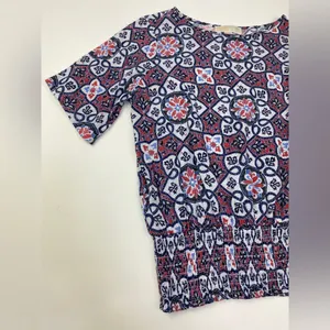 MICHAEL Michael Kors Multicolored Pattern Top Size M thumbnail 2