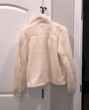 Pink Lily Cream Sherpa Jacket thumbnail 3