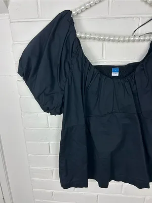 Old Navy Black Cotton Top Size L thumbnail 3