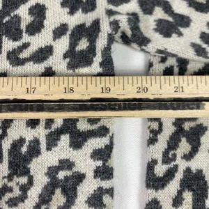 LOFT Sweater Dress Womens XS‎ Beige Leopard Animal Print Turtleneck Long Sleeve thumbnail 7