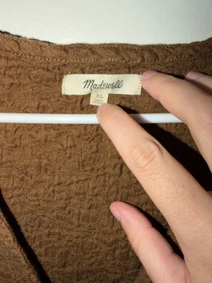 Madewell Popcorn-Knit Twist-Front Sleeveless Top XL thumbnail 3