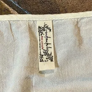 Free People Intimately Ruched Short Sleeve Cream Bodysuit Small thumbnail 6