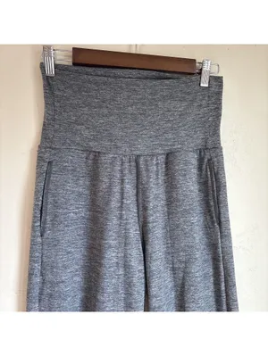 Aerie High Waisted Gray Joggers Lounge Pants Slouchy Cuffed Pockets Size S thumbnail 2