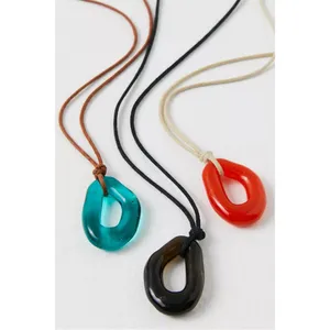 Free People Summertime Cord Choker in Red NWT Bohemian Rare HTF Necklace thumbnail 4